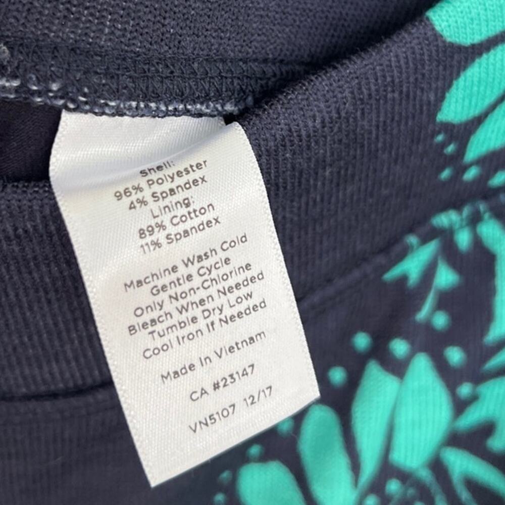 NWT T by Talbots Women's Skort, Sz Small, Blue & Green, Skirt w Hidden Shorts - Picture 5 of 9